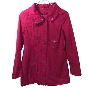 Guess pink rain jacket Small